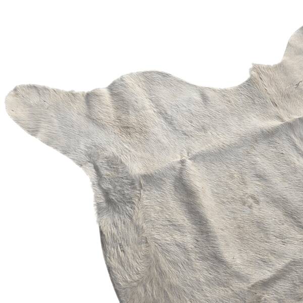 Large Vintage Blonde Cowhide Rug, 1950s