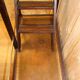 library step ladder in mahogany