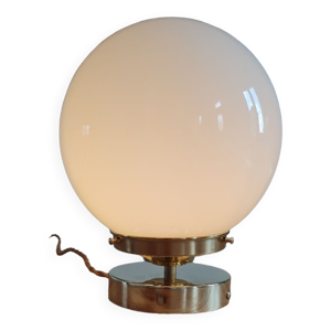Lampe à poser en verre - opalin
