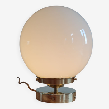 Opal glass table lamp