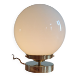 Opal glass table lamp