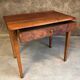 Walnut wood desk with a drawer