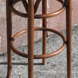 Tabouret de bar en bois courbé (style Thonet)
