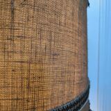 1950s turned wood table lamp
