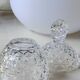 Sugar box in molded crystal