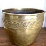 Early 20th century brass pot cover