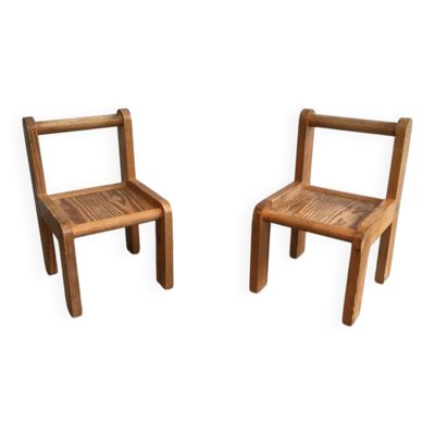 Paire de chaises d'enfants