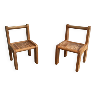 Pair of small children's chairs