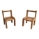 Paire de chaises d'enfants