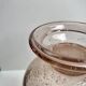 Bubbled glass vase from biot rose 60s-70s