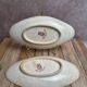 Set of 2 antique Gien Floréal ironstone dishes.