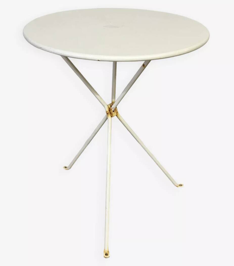 Vintage metal bistro table