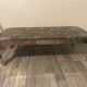 Table basse vintage roche bobois marbre pieds chromé circa 1970s