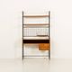 Italian mid century bookcase with a desk, 1970s