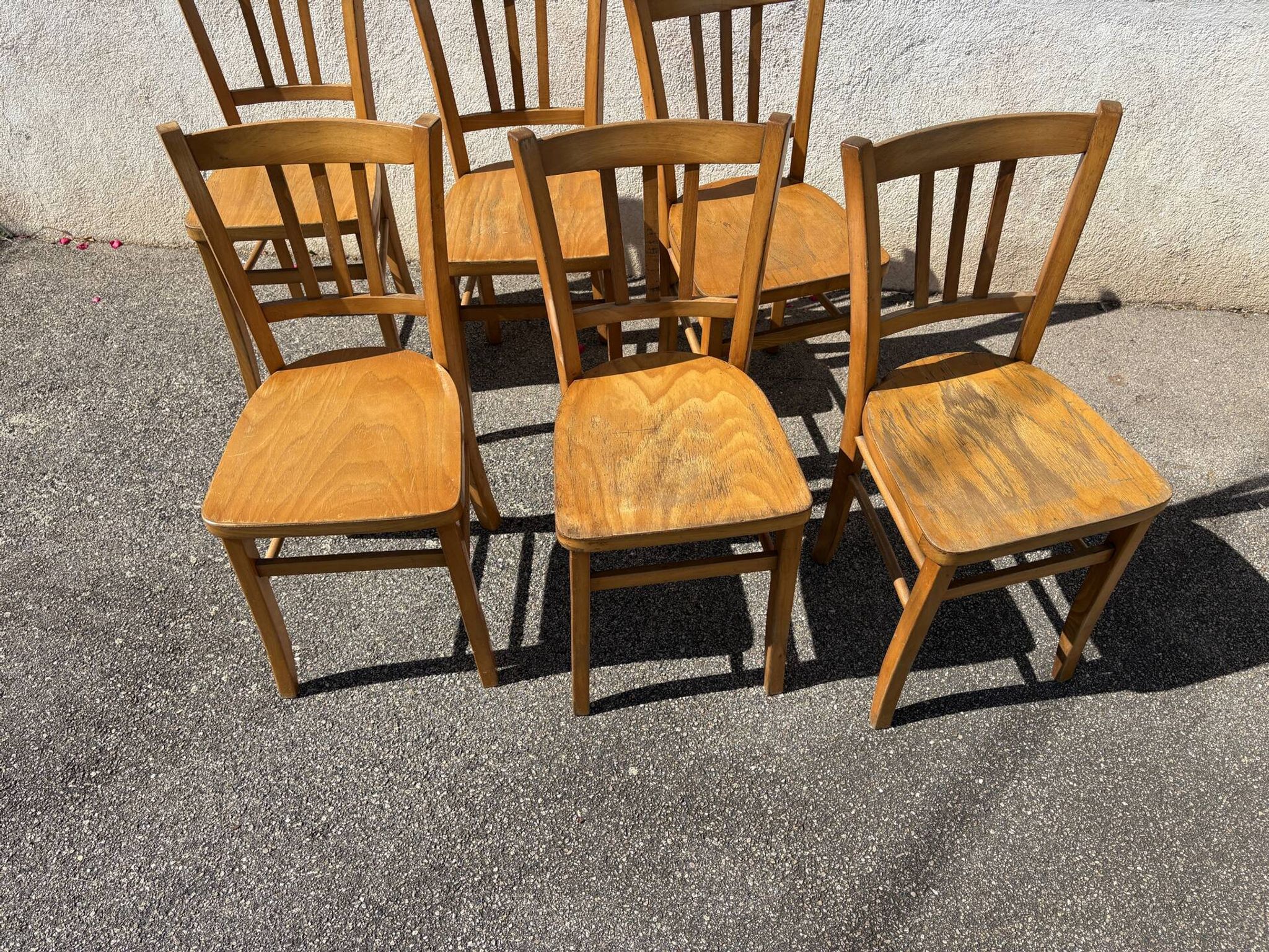 Set of 6 bistro chairs