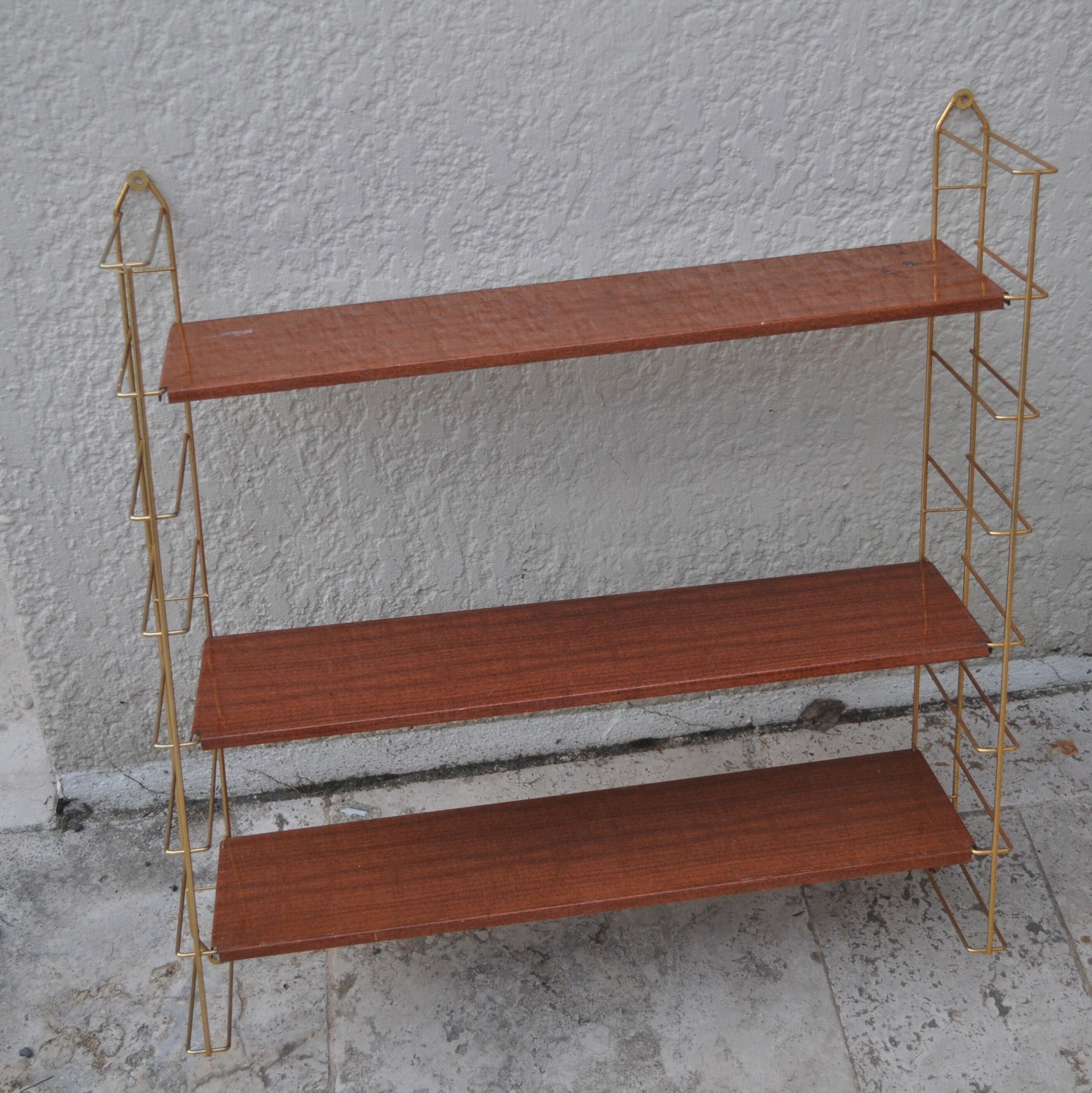 Etagère string tout métal or bois