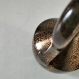 Glazed stoneware pitcher in coppery brown – Potter's work, France, 1970s