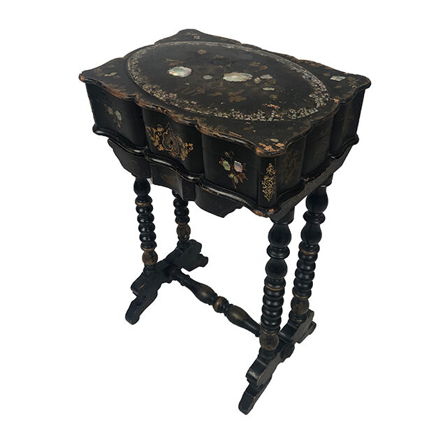 Napoleon III worker in blackened wood gilded