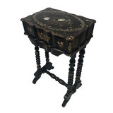 Napoleon III worker in blackened wood gilded