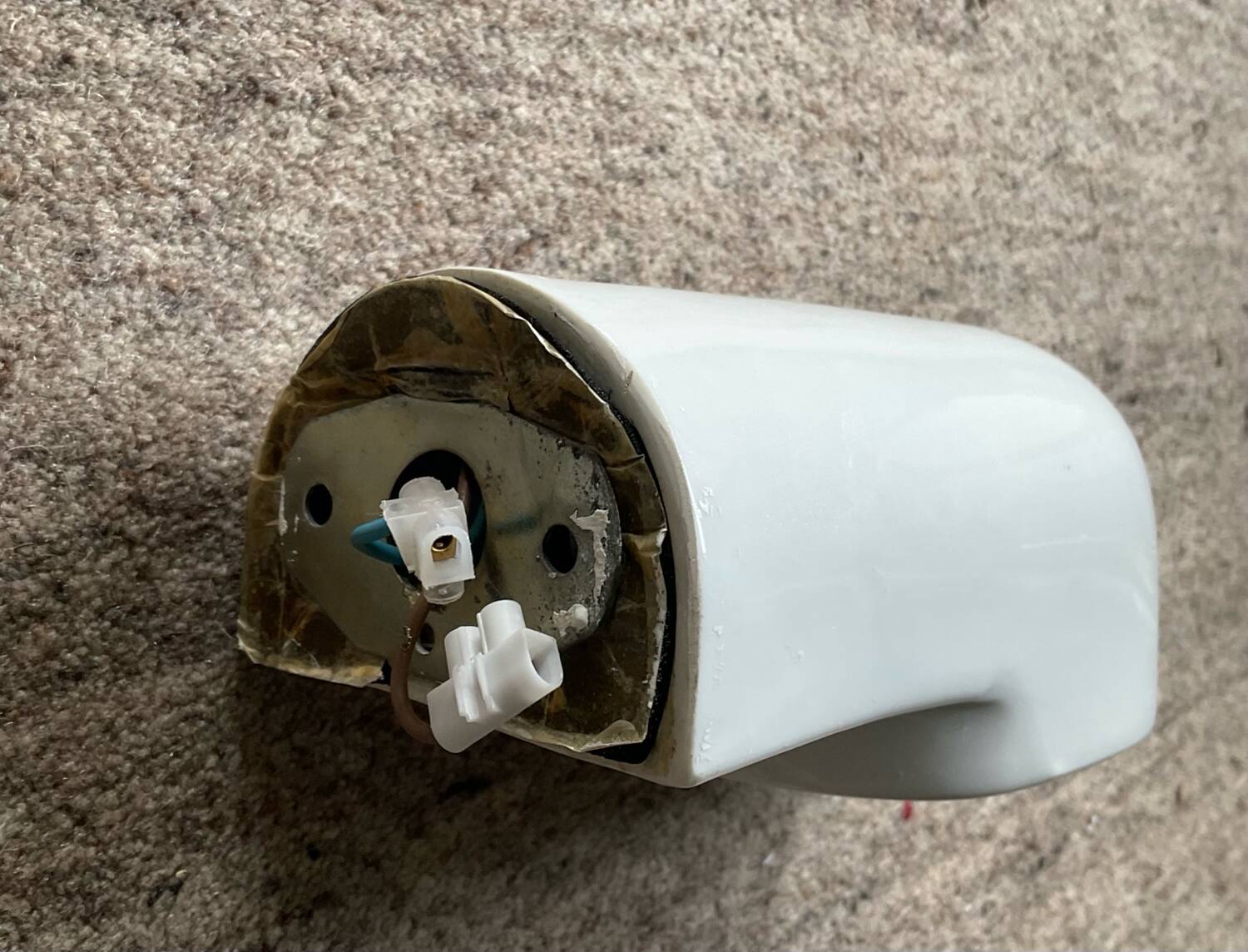 Vintage porcelain wall sconce