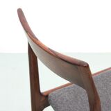Suite of 6 Scandinavian rosewood chairs from Rio