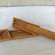 Natural wood pen tray