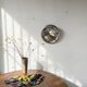 Round convex metal mirror in English style 1900