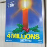 Original National Lottery poster slice Christmas candle
