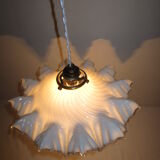 Old porcelain hanging and white opaline