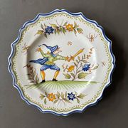 Set of Moustiers plates, 18th century