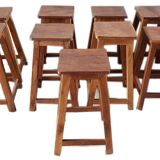 Set of 5 dld teak stools
