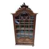 Old display cabinet, classic style, solid oak