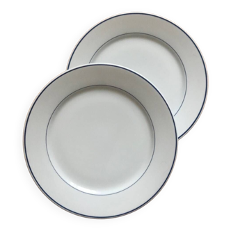 Lot de 2 assiettes en porcelaine limoges