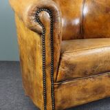 Sheep leather club chair