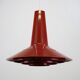 Dark red space age ceiling lamps by Bent Karlby for A. Schroder Kemi  -70's