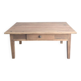 Farmhouse coffee table with drawer