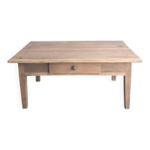 Farmhouse coffee table with drawer