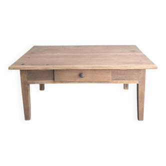 Farmhouse coffee table with drawer