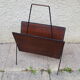 1960s wood/metal magazine holder