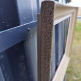 Old frame in gilded beige wood, 59x46 cm