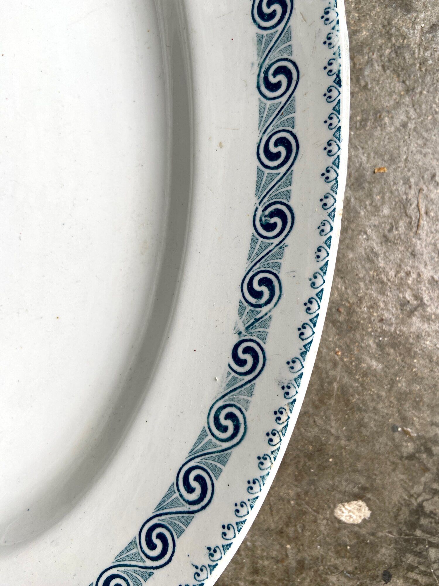 St Amand & Hamage oval ironstone dish, "Rachel" service