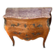 Louis XV chest of drawers inlaid with marble top