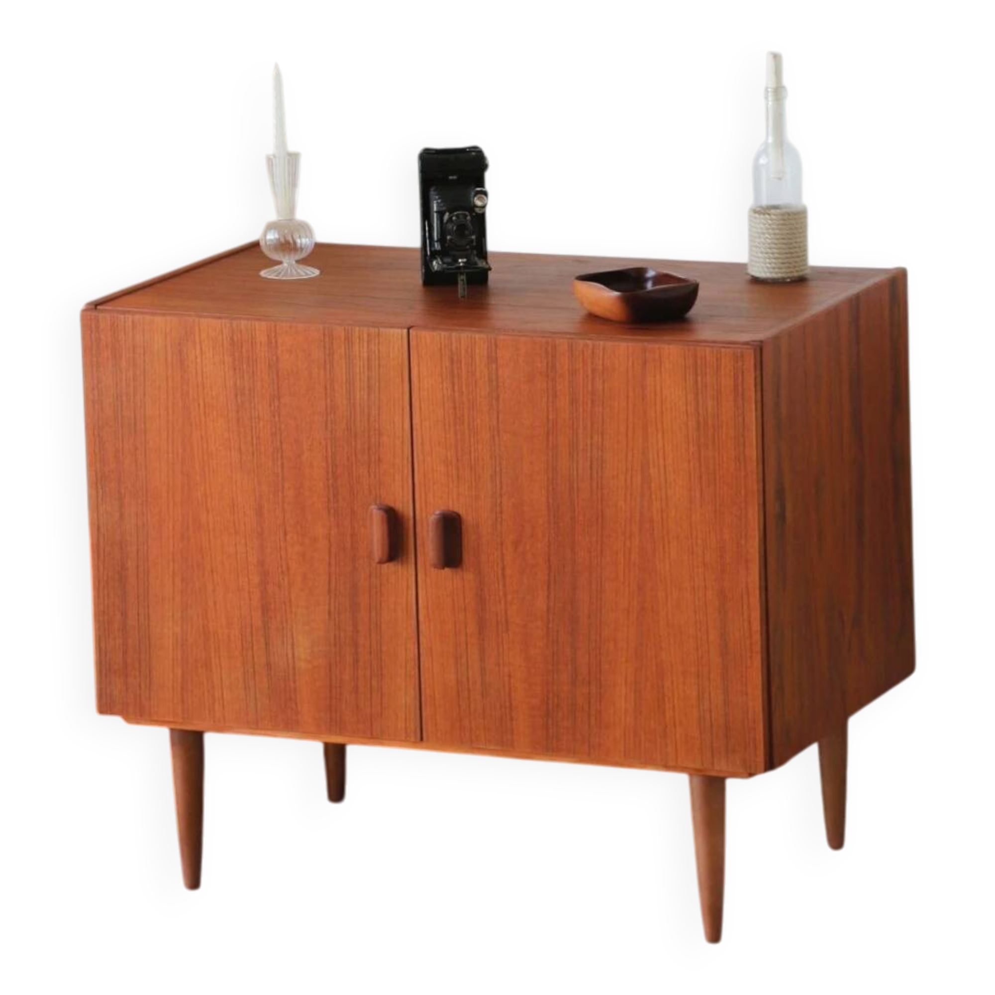 Restored vintage teak Scandinavian furniture