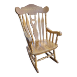 Rocking chair in solid oak
