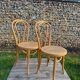 Paire de chaises bistrot bois clair