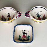 Set of 3 ceramics from Quimper