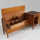 Vintage sideboard 1960s Italy attributed to Carlo Scarpa Anfodillo execution