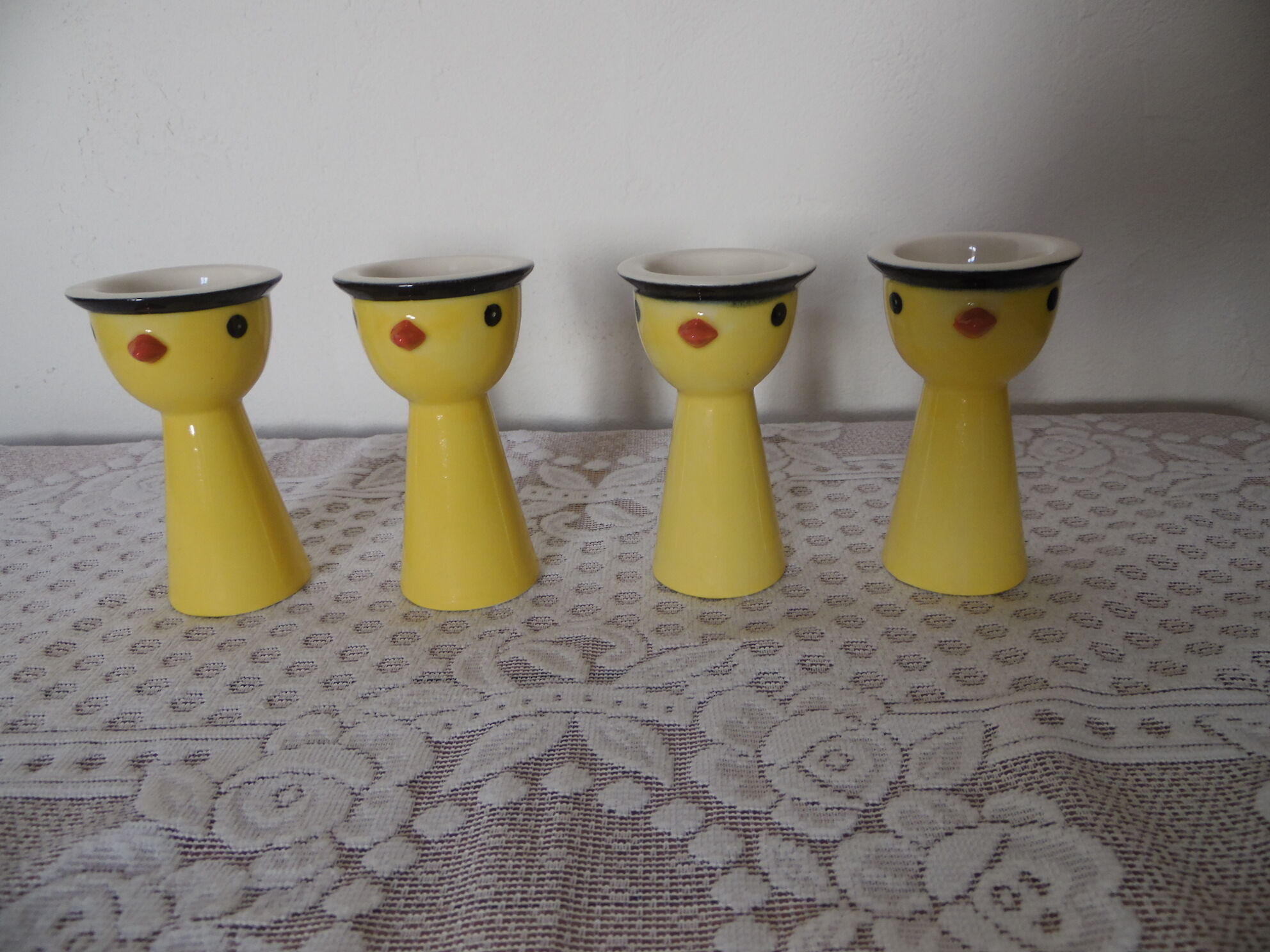 set of 4 tall chick shells Goebel Germany