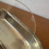 Silver-plated zoomorphic foie gras dish