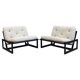 Pair of Carlotta sun loungers by Afra and Tobia Scarpa for Cassina